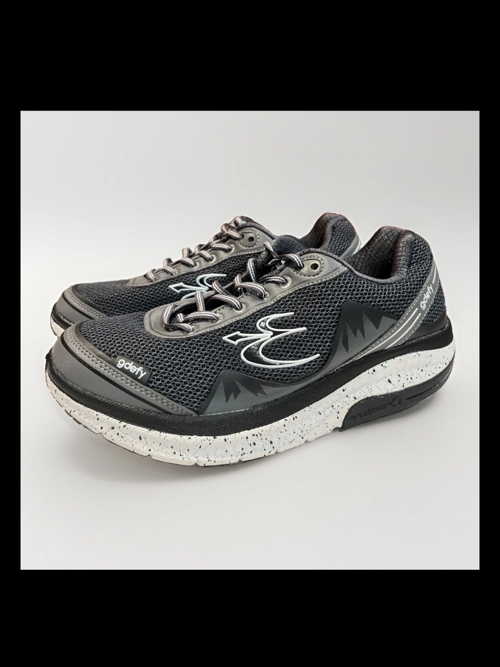 Gravity Defyer Mighty Walk Gray Mesh VersoShock Sneakers Womens 9.5
